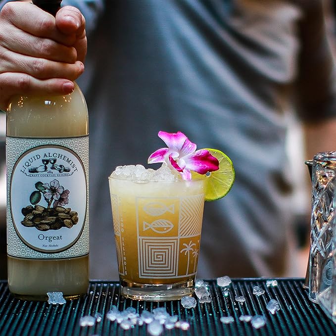 Liquid Alchemist Orgeat Syrup for Cocktails - Real Ingredients Make Our Almond Syrup the Perfect
