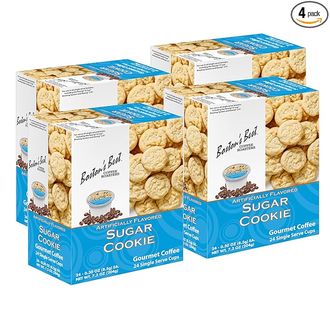 Boston’s Best - Sugar Cookie Flavored Delicious Gourmet Coffee Compatible with Keurig Coffee Maker