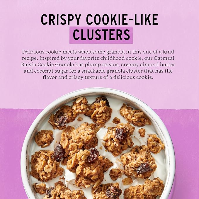 Purely Elizabeth Granola Cookie Oatmeal Raisin 11 OZ (3 Pack)