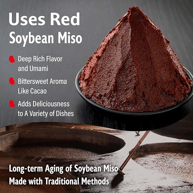 YAMASAN KYOTO UJI Japanese Dry Red Miso Seasoning, Freeze-Dried Red Miso Powder, Rich Flavor and