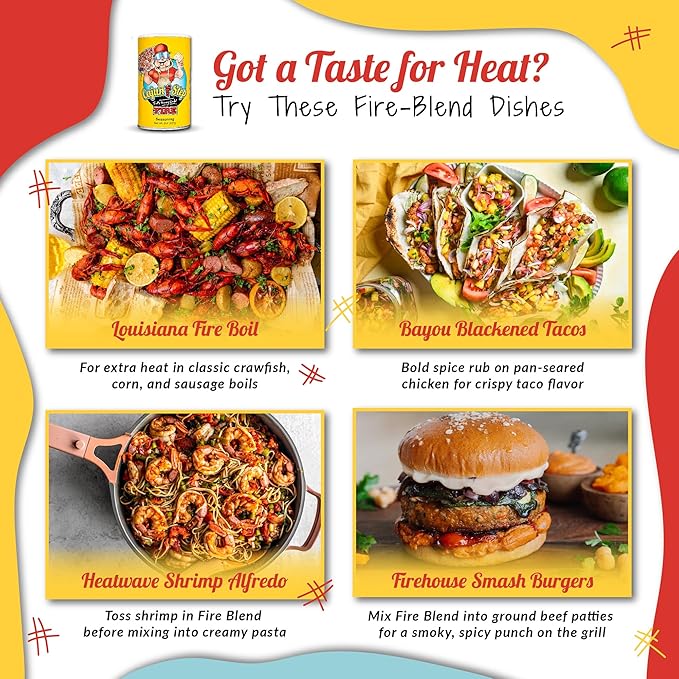 Cajun Two Step - StaleKracker - Variety Bundle - 1 each of Original Seasoning 8oz and Fire