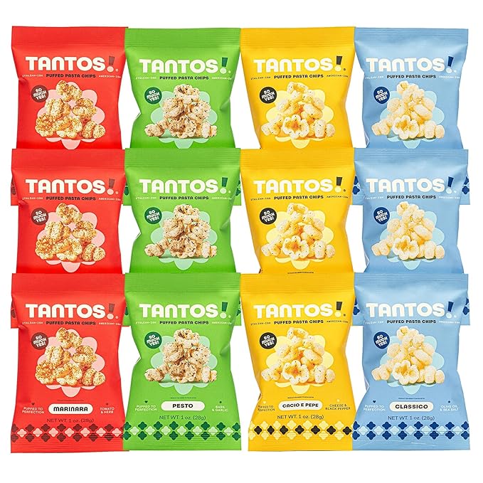 Tantos! Puffed Pasta Chips ??Healthy Pasta Snack by Top Chef Joe Sasto ??Plant-Based, Low Calorie