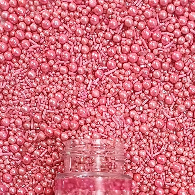 Confect Cake Decorating Sprinkles | Sprinkles for Cakes & Cupcakes Decoration | Mix Valentine Pink