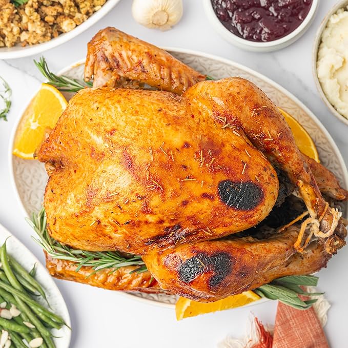 Organic Turkey Brine Kit - 13 oz. Garlic Rosemary Brine with BPA-Free Brine Bag for Whole, Smoked