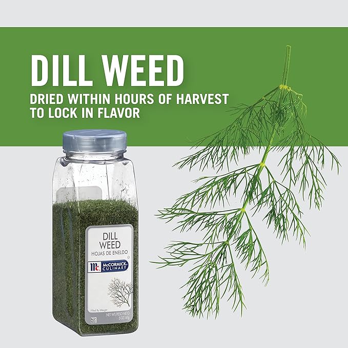 McCormick Culinary Dill Weed, 5 oz (Pack of 6) - Six 5 Ounce Containers of Dried Dill Weed