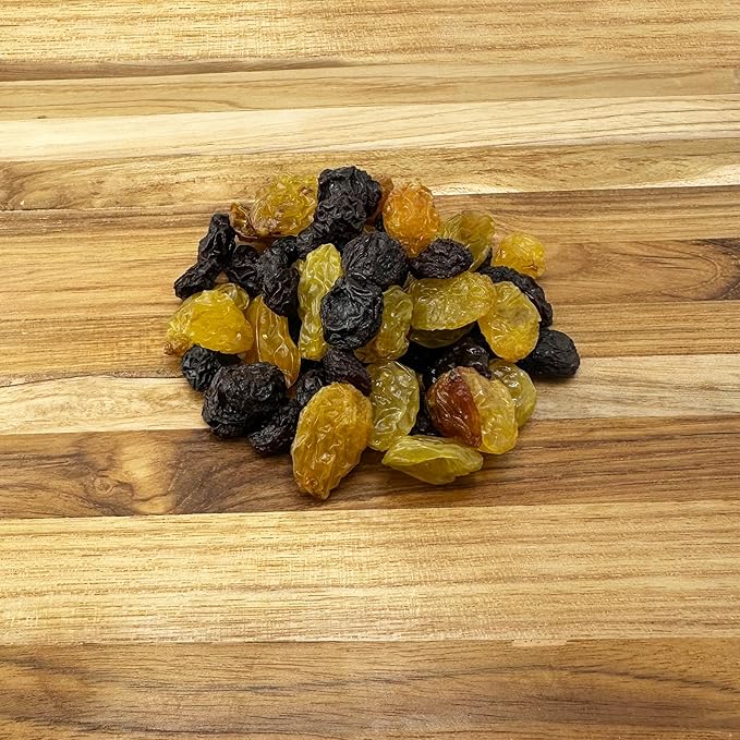 FirstChoiceCandy Jumbo Seedless Raisins Great Snacks (Mix Golden & Black, 2 Pound)