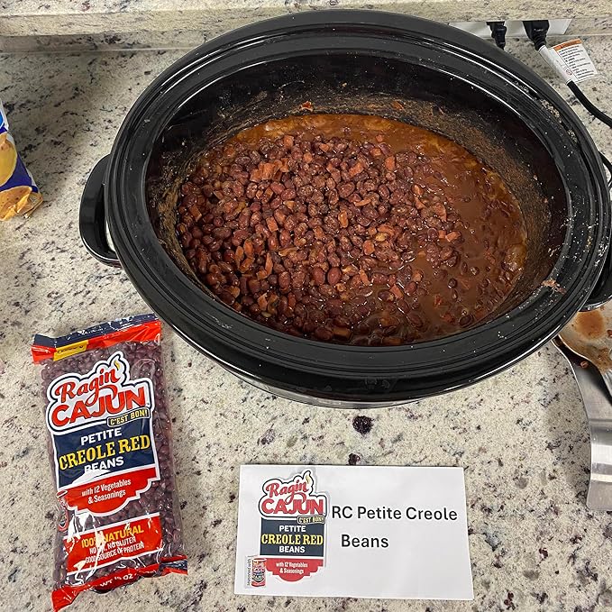 Ragin' Cajun Seasoned Petite Red Beans - 16 oz Bag, Gluten-Free, No MSG - Authentic Louisiana