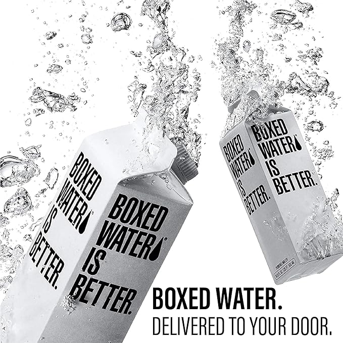 Boxed Water 16.9 oz. (12 Pack) – Purified Drinking Water in Plant-Based Cartons – BPA-Free