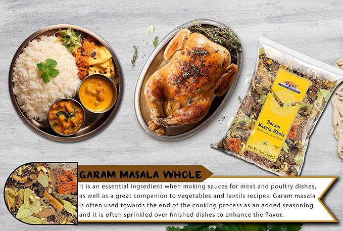 Rani Garam Masala Indian 11 Whole Spices Blend 14oz (400g) ~ All Natural, Salt-Free | Vegan | No