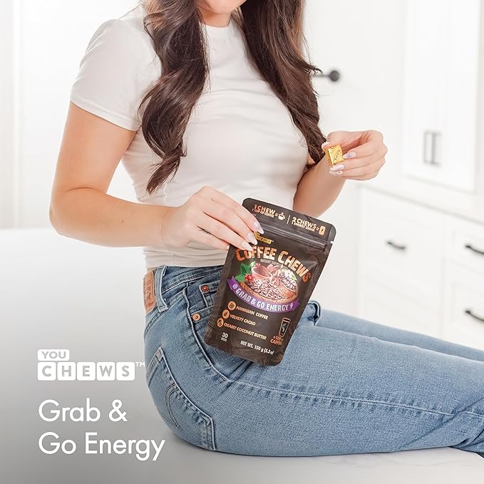 Coffee Chews - Grab & Go Energy with 100mg per Chew of Clean, Green Caffeine. with Real Organic