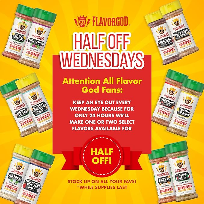 Bacon Lovers Seasoning Mix by Flavor God - Premium All Natural & Healthy Spice Blend for Beef