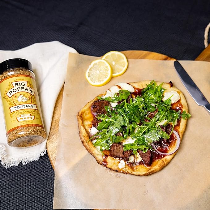 Big Poppa’s Desert Gold Seasoning — Irresistible Lemon & Mediterranean Flavors Blend — Gluten-Free