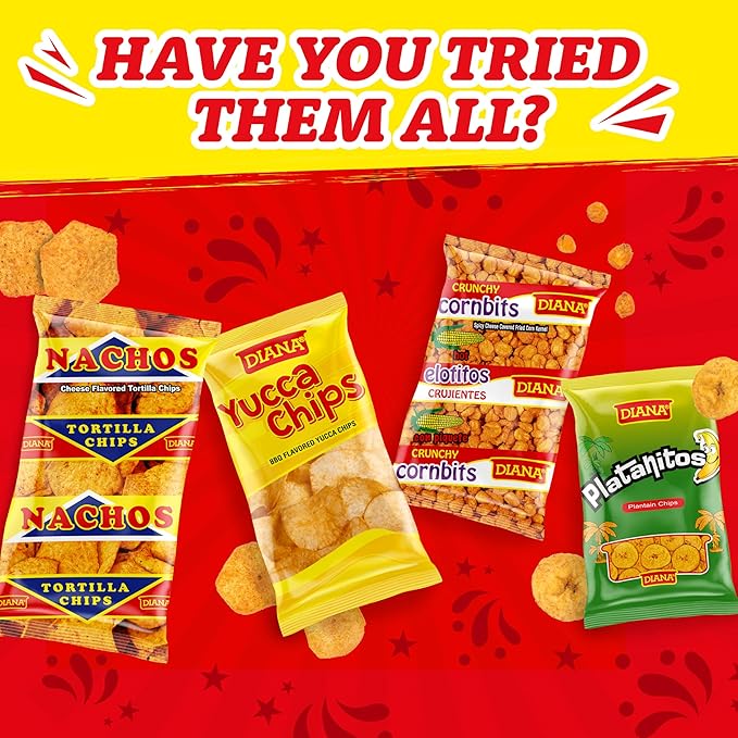 Diana Jalape챰os Tortilla Chips, 3.84 Oz (Pack of 8)