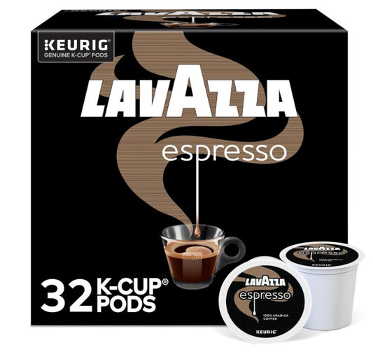 Lavazza Espresso Coffee K-Cups, 32 Count