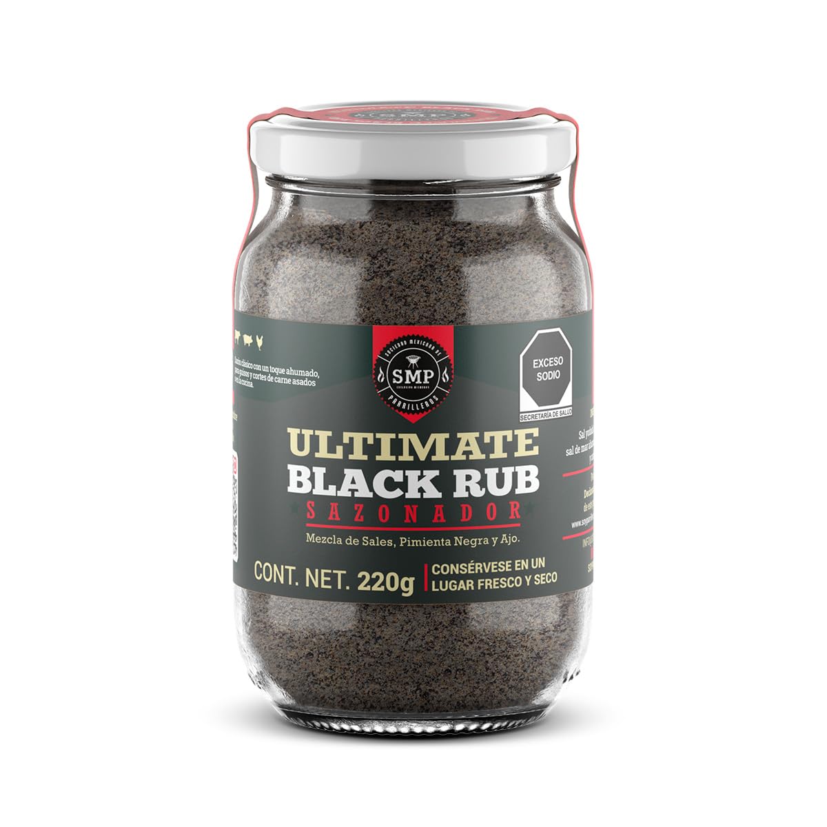 Ultimate Black Rub Seasoning (7.7 oz) – Natural BBQ Dry Rub for Steak, Chicken & Grilling