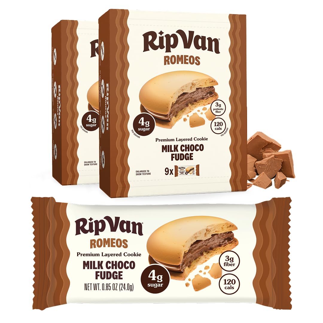 Rip Van Romeos Milk Choco Fudge Cookies - Low Sugar Cookies - Healthy Keto Snack - Individual 2
