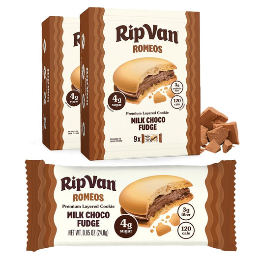 Rip Van Romeos Milk Choco Fudge Cookies - Low Sugar Cookies - Healthy Keto Snack - Individual 2