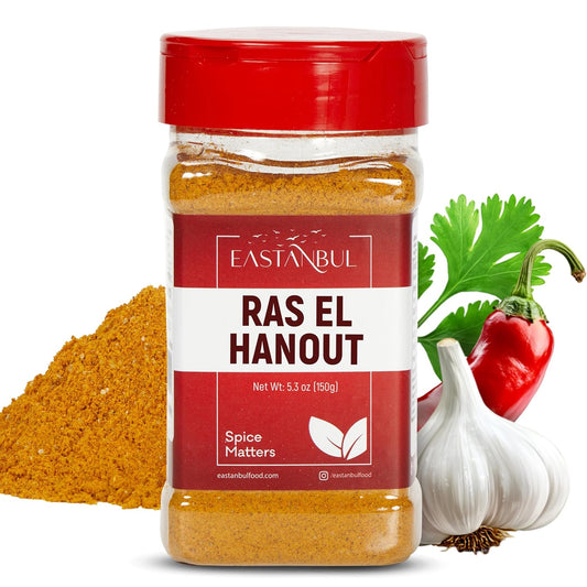 Eastanbul Ras El Hanout Spice, 5.3oz, Meat Seasoning, All-in-One Ras El Hanout Moroccan Spice
