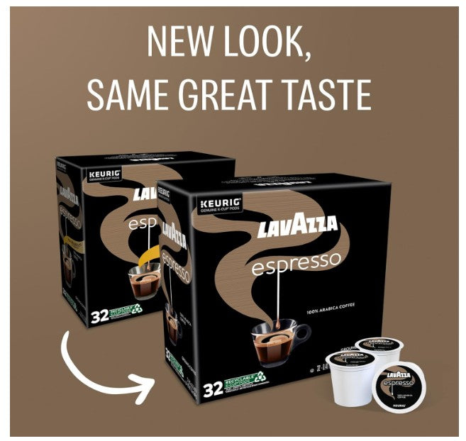 Lavazza Espresso Coffee K-Cups, 32 Count