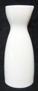JapanBargain, Porcelain Sake Carafe Sake Bottle for Cold Sake and Hot Sake Microwave Safe (6, 4 oz