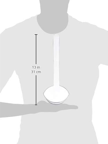 S.G 5oz Plastic Punch Ladle with Hanging Hole (13x4.25 Inches) – Clear Hard Plastic Soup Ladles for