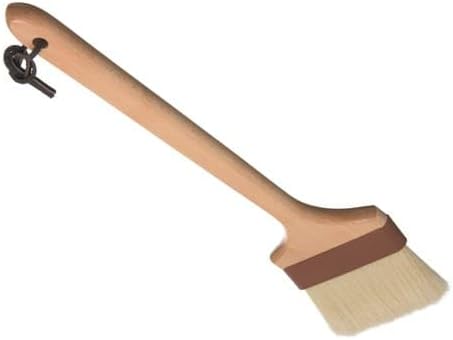 SPARTA 4037100 Boarhair Pastry Brush, Basting Brush with Wide Boar Bristles,16.25"L x 4"W, Wood