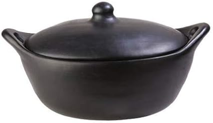 Chamba Black Clay Oval Roaster – Gift for Men & Women – Handcrafted Clay Serving Dish for Baking