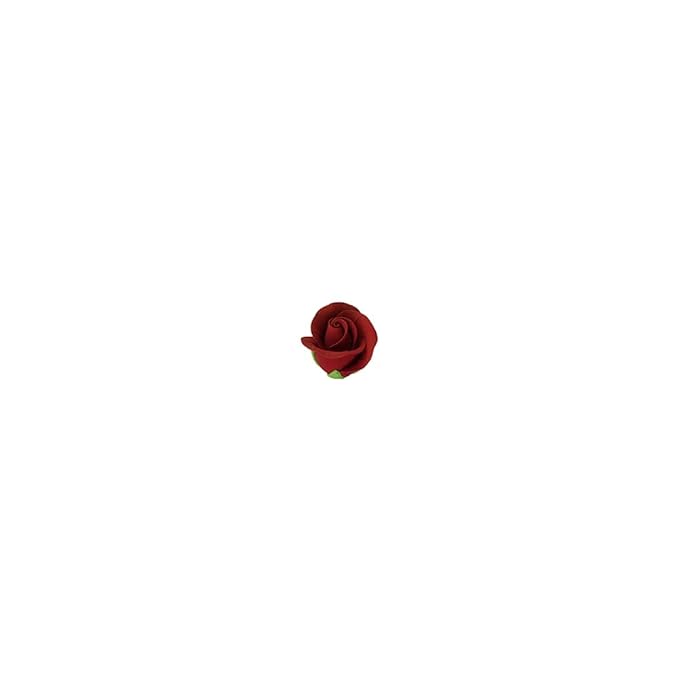 O'Creme Garden Roses Gumpaste Flower Set - Red - Edible Flowers for Cake Decorating - Sugar Paste