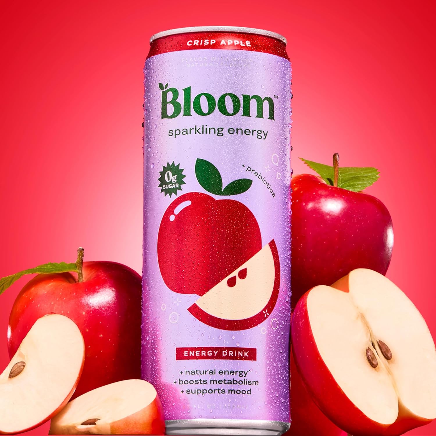 Bloom Nutrition Sparkling Energy Drink - Natural Caffeine, Zero Sugar, 180mg Caffeine