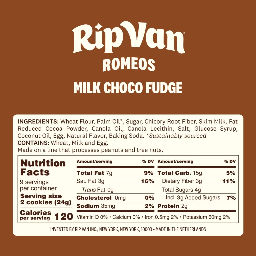 Rip Van Romeos Milk Choco Fudge Cookies - Low Sugar Cookies - Healthy Keto Snack - Individual 2