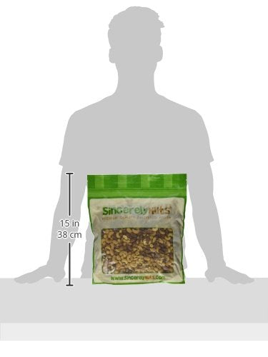 Sincerely Nuts Roasted & Unsalted Mixed Nuts (1 LB) Almonds, Cashews, Brazil Nuts, Hazelnuts &