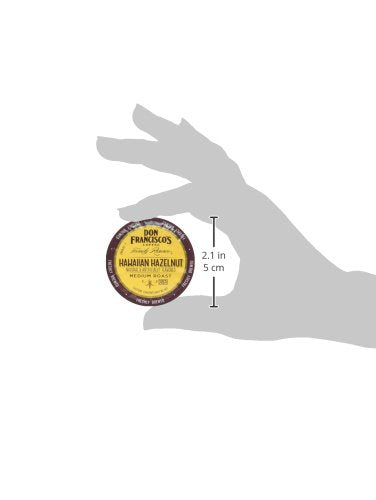 Don Francisco's Hawaiian Hazelnut Flavored Coffee - 24 K-Cup Compatible Single-Serve Pods - 100%