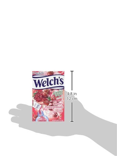 Welch's Singles To Go Water Drink Mix - Cherry Pomegranate Powder Stick Packets (12 Boxes with 6