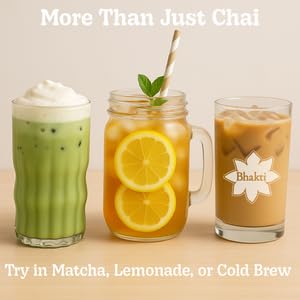Bhakti Chai Tea Concentrate | Original, Organic Fresh Ginger, Black Tea, Sweetened, Spiced