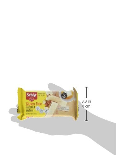 Schär Gluten-Free Hazelnut Wafers, 1.8oz, 20-Pack ??Crisp Wafers with Creamy Hazelnut Filling