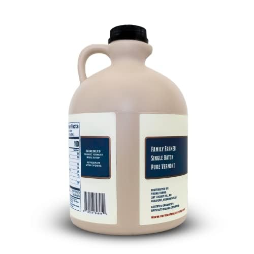 Vermont Maple Syrup - 64 oz Grade A, Golden Delicate Organic Maple Syrup - 100% Pure and Authentic