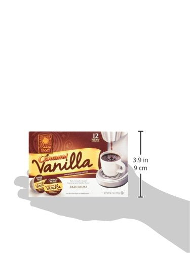 Copper Moon Single Serve Coffee Pods for Keurig K-Cup Brewers, Medium Roast, Caramel Vanilla Blend
