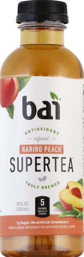 Bai Narino Peach Tea, Antioxidant Infused Tea, 18 Fl Oz