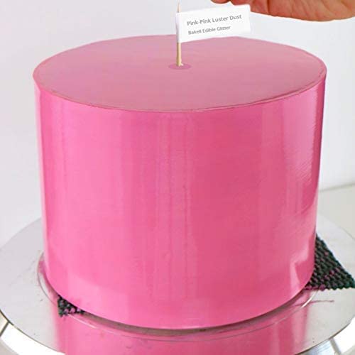 Luster Dust - Pink Pink (4g 1x Jar) | Edible Vegan Dust & Paint for Cake Decorating, Ice Cream