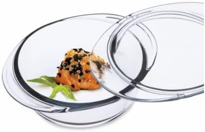 Simax Casserole Dish with Lid, MINI Glass Casserole Dish, Holds 6.4 Oz (0.2 Quarts), Oven to Table