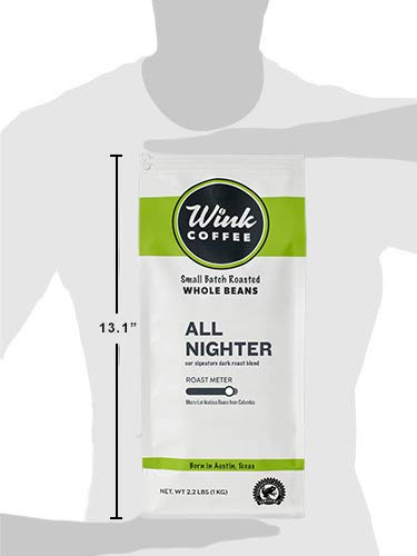 Wink Coffee Super Crema Espresso - 100% Arabica Whole Bean Coffee - Large 2.2 Pound Bag - Colombian
