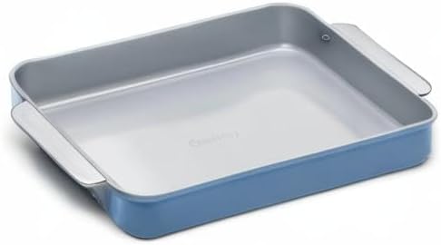 Caraway Non-Stick Ceramic 9”x13” Rectangle Pan - Naturally Slick Ceramic Coating - Non-Toxic, PTFE