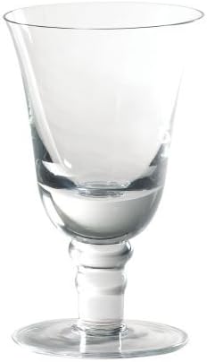 Vietri Puccinelli Iced Tea Glass 6.25" H, 12 oz Crystal Clear Stemmed Glassware, Water Goblet