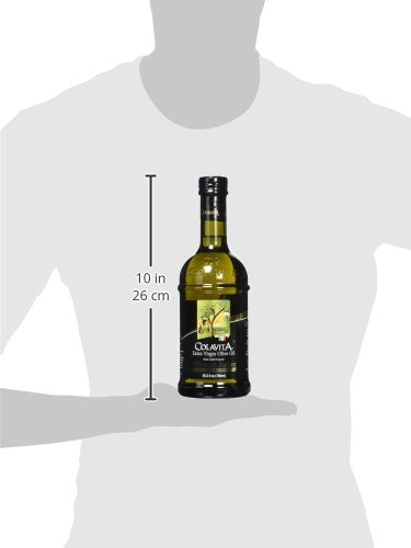 Colavita Premium Italian Extra Virgin Olive Oil, 25.5 Fl Oz (Pack of 2), Glass Bottles - Packaging