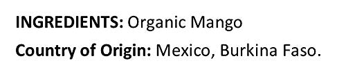 Anna and Sarah Dried Organic Mango, No Sugar Added, No Preservatives, Al-Natural, Premium Quality