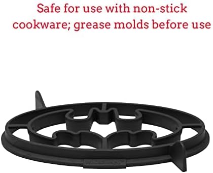 Whiskware Justice League Silicone Pancake Mold and Shaper, Breakfast Art, Dishwasher Safe, BPA and