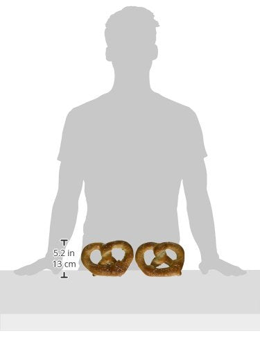 PretzelHaus Bakery Authentic Bavarian Plain Soft Pretzel, Pack of 10
