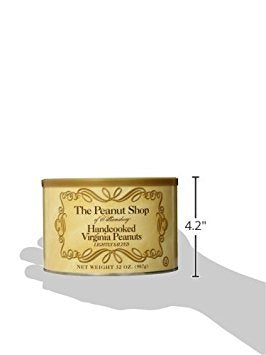 The Peanut Shop of Williamsburg Extra-Large Handcooked Lightly Salted Virginia Peanuts Williamsburg