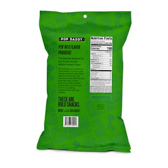 Pop Daddy Flavored Popcorn Gourmet, Dill Pickle Flavor Popped Popcorn, Hand Seasoned Ruby Red