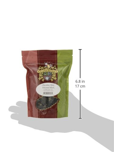 English Tea Store Chocolate Mint Flavored Black Loose Leaf Tea Pouches - 4oz | Ceylon Black Tea